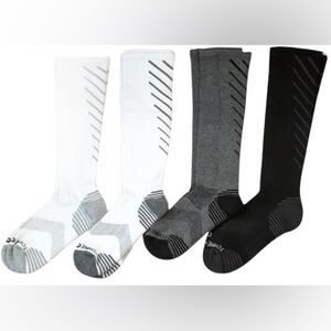 Tommie Copper Men’s 4 pack of Compression Over the Calf  Socks - Sizes 9-11.5